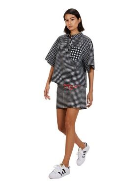 The Kit Boxy Shirt in Gingham Size XL